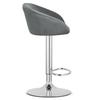 EAST stool - velvet gray / chrome base x 2