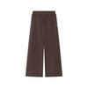 Simple Casual Warm Comfortable Loose Knit Sports Pants Women Bottoms Dark-Brown L425W007-05U5