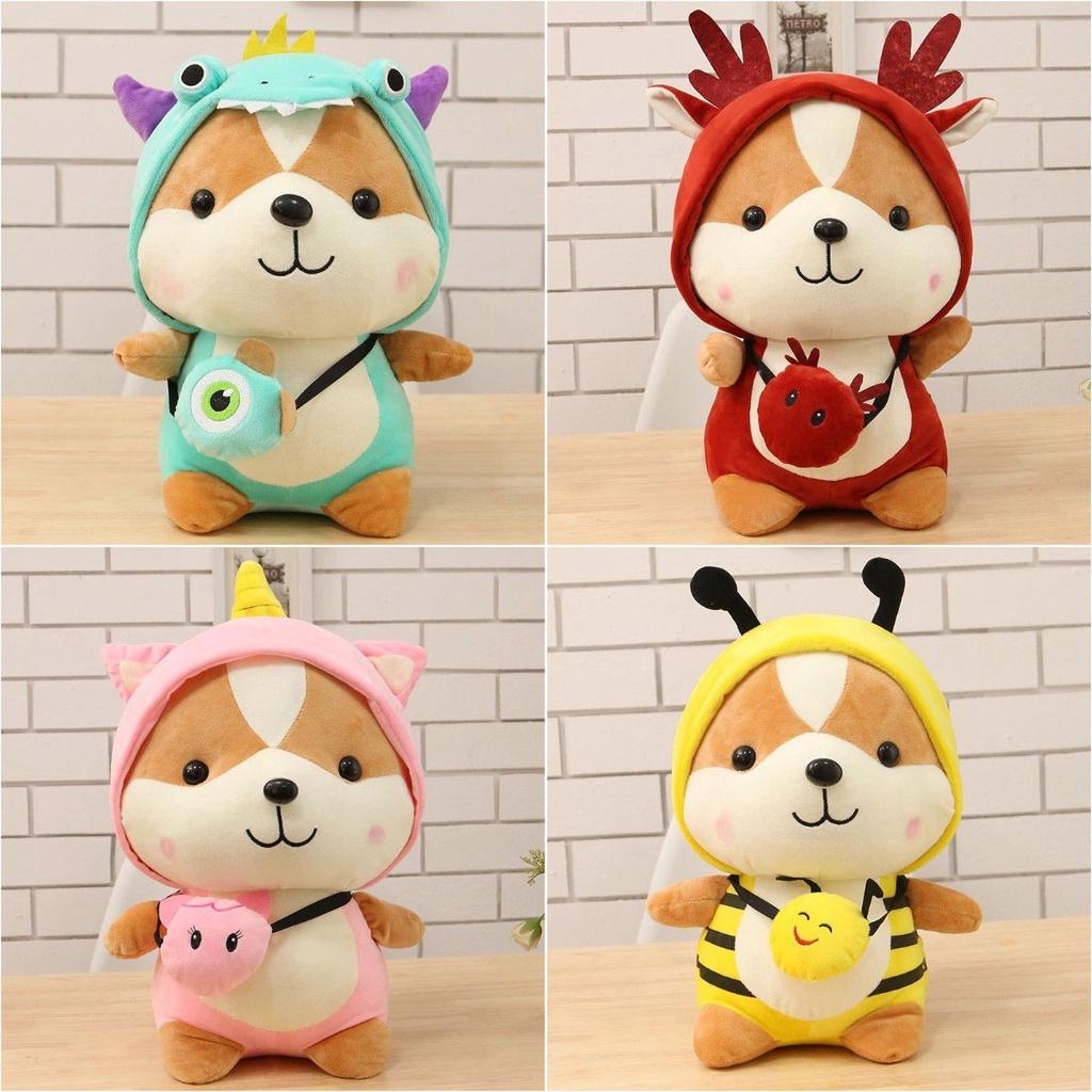 Cute And Soft Squirrel Plush Toy For Kids Dinosaur Dressup And Bee Costume Included