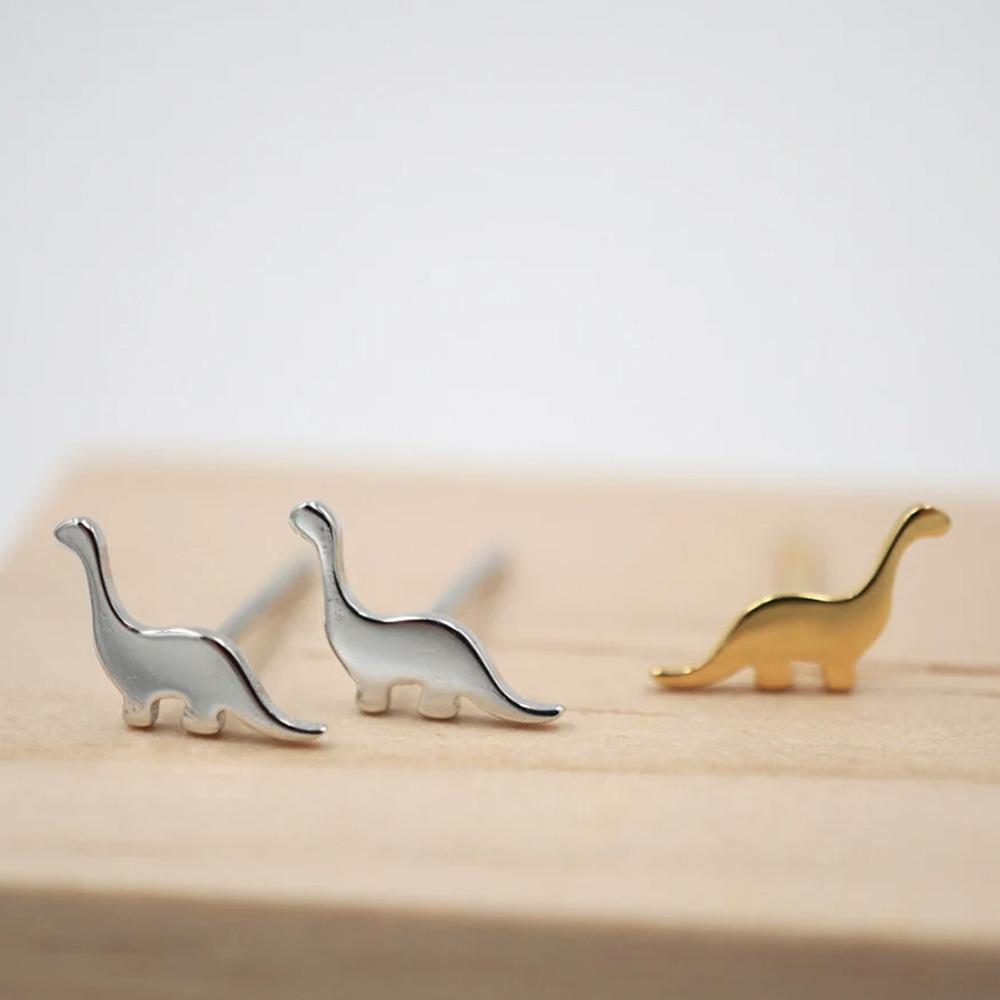 1pc Dinosaur Earrings, Style Design, Mini Animal Earrings