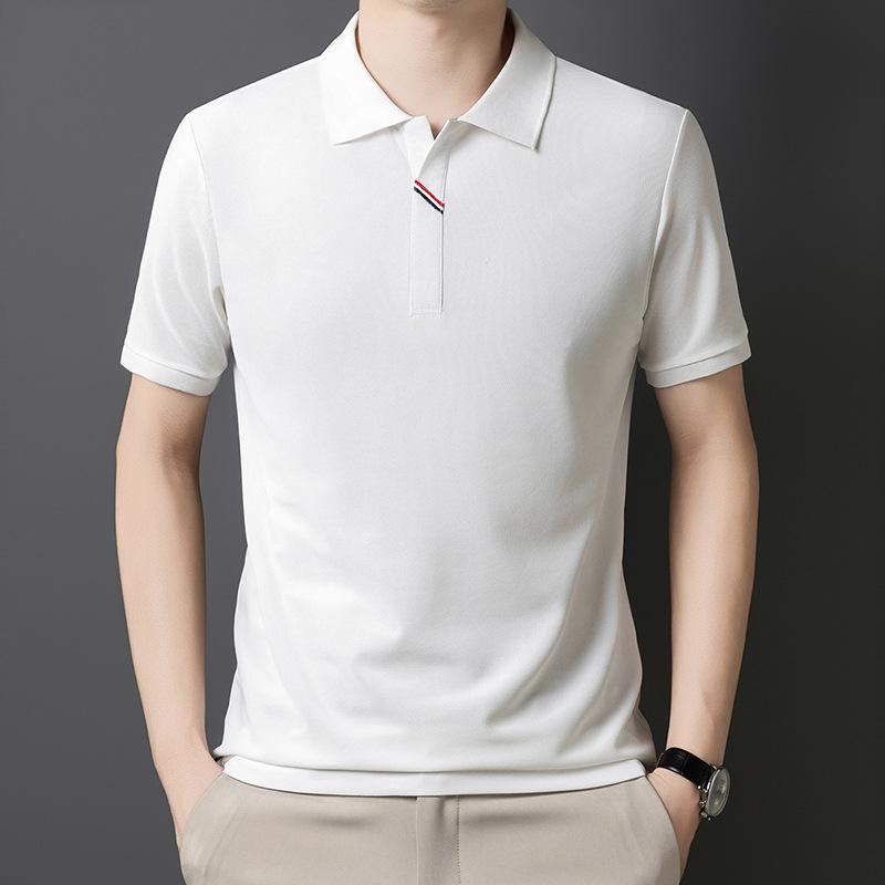 Short Sleeve Simple Atmosphere Men'S Polo Shirt Business Casual