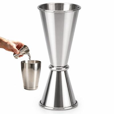 Cocktail Measuring Cup 30ml50ml Stainless Steel Silver Bartender's Favorite Barware Double Head