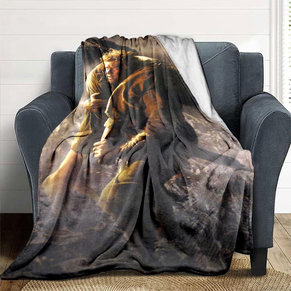 Lord Rings Blanket Warmthful Decor Suitable for Office Livingroom Couch for All Seasons Warmthful Decor Suitable for Gifting Relatives and Friends