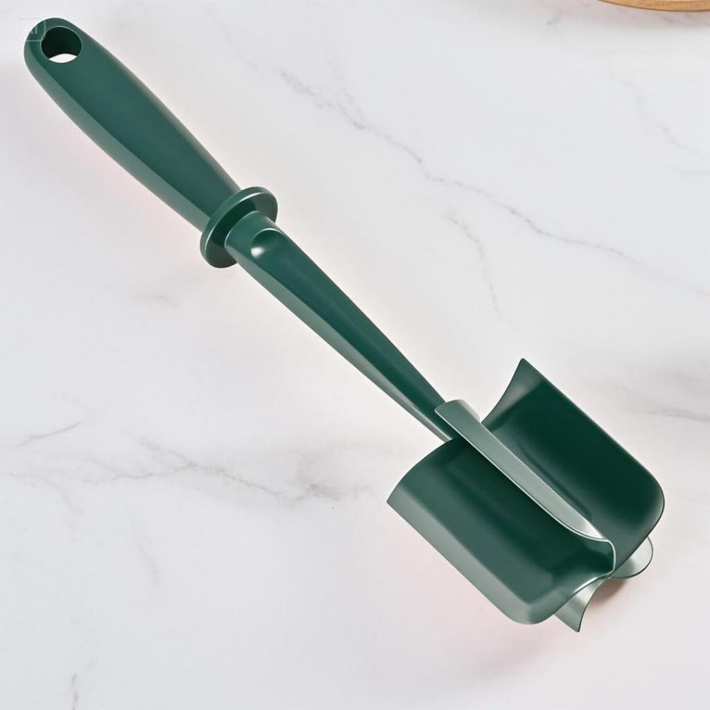 1 Pcs Meat Chopper, Ground Beef Chopper Tool, 11in Black Potato Masher for Kitchen