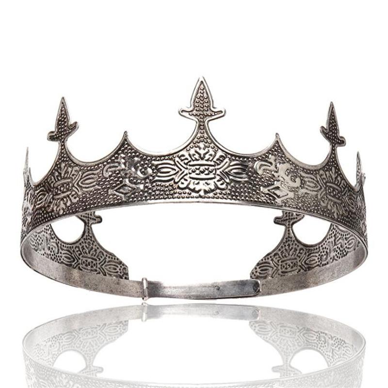Baroc Vintage Metal Cerc Diademi Regal Regina Rege Coroana Mirese Diadem Balul Coifiei Nunta Bijuterii Păr Ornamente pentru Cap