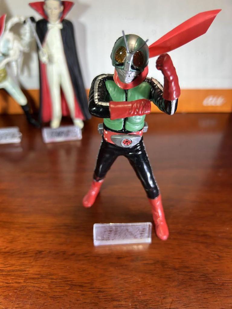 [USED] Kamen Rider No. 2 Dr. Shinigami Squid Devil Figures (5 pieces)