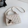 Small Handbags for Women Fashion Large Capacity PU Adjustable Shoulder Bag Underarm Bag for Dating White