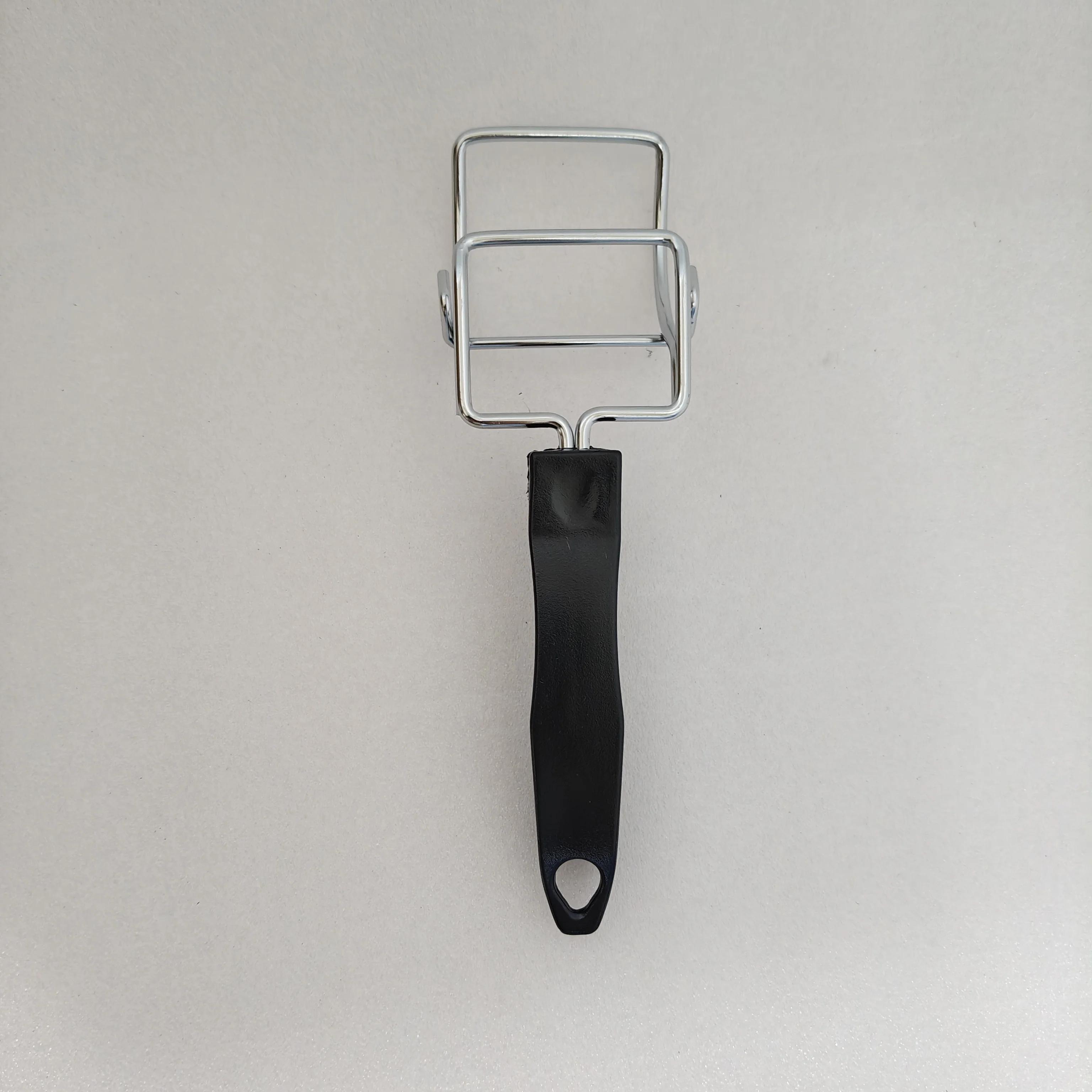 

1 шт. Захват для горячей тарелки, зажим для миски, защита от ожогов, металлические противоскользящие зажимы, некухонные щипцы, подъемник для посуды чёрный