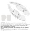 Steering Wheel Paddle Shifter Extension For VW Golf 6 Tiguan CC Aluminium Silver
