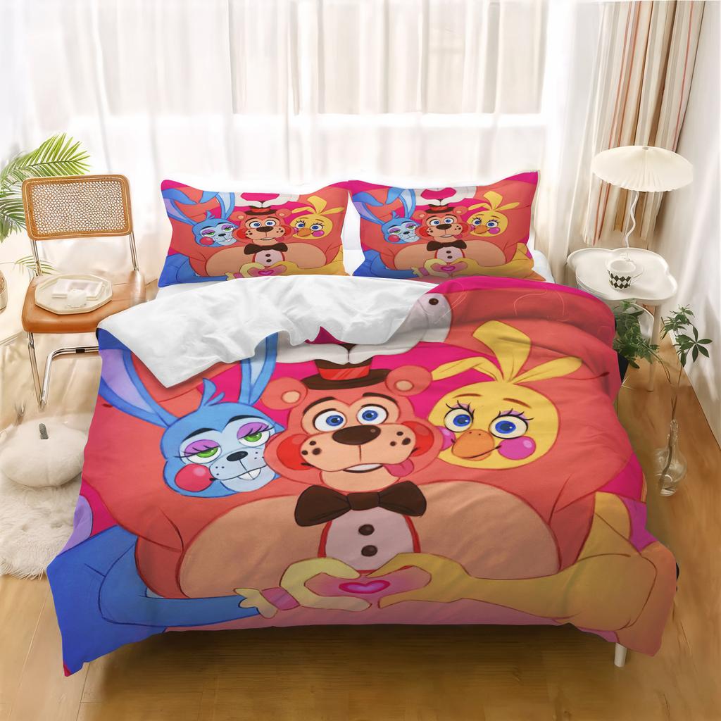 Baby Cartoon Duvet Cover Freddie's Midnight Children's Bedroom Set Quilt Covers Kids Bedding Set Holiday Gifts