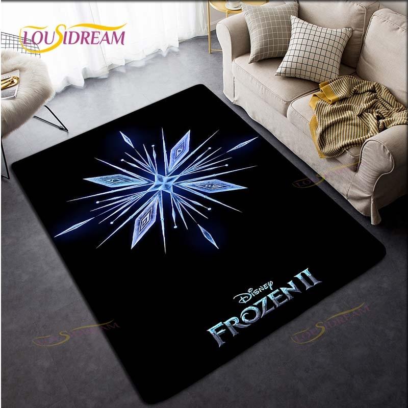 3D Printing Rug for Kitchen Doormat Bedroom Anime Frozen Carpets for Living Room Laundry Bathroom Non-slip Floor Mat