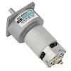 Hilitand DC12V24V 35W Mini DC Gear Motor, Metal, Adjustable Speed, High Torque, CWCCW, XD-60GA775 (24V, 300 rpm)