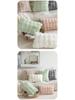 Rabbit Fur Plush Throw Pillow - Solid Color Fleece Cushion for Sofa, Bedroom, or Study