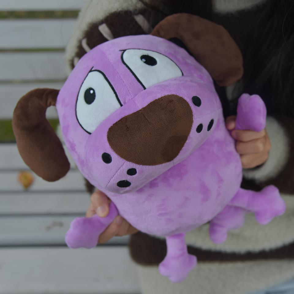 Purple Dog Plush Toys Cartoon Animals Fluffy Dolls Kawaii Dog Stuffes Toy Plushie Birthday Gifts