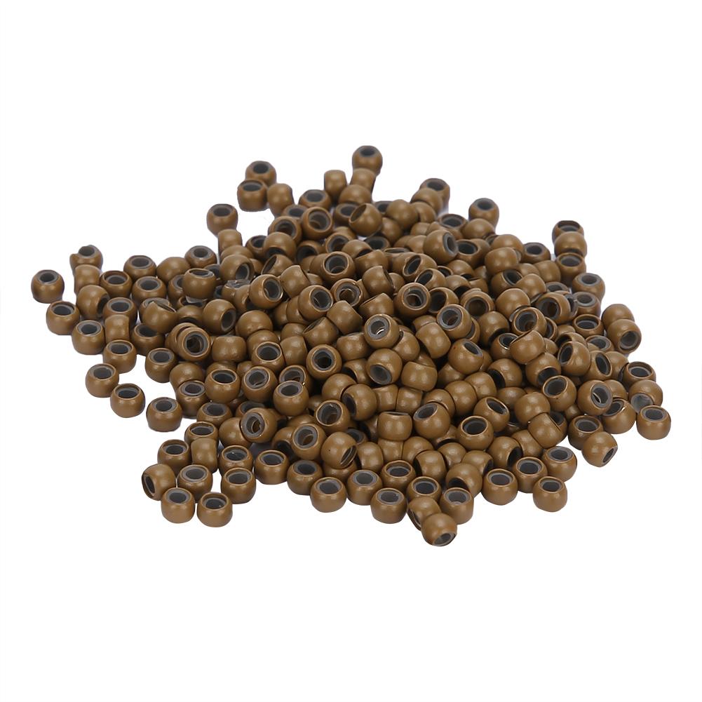 1000pcs Silicone   Links  s Beads Small Comfortable Hair Extension Tool
