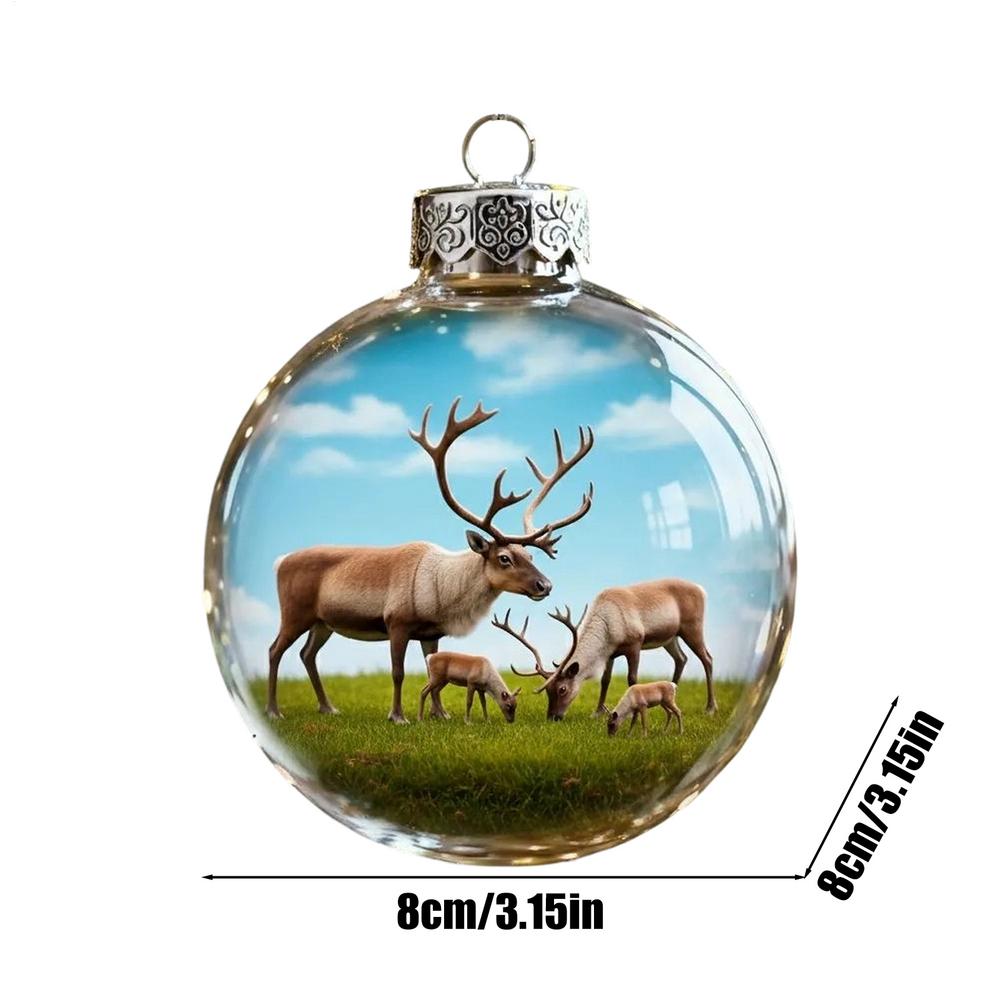 Christmas Balls Clear Seasonal Pendants Christmas Tree Decoration For Dinner School Restaurant Shopping Mall Wedding Birthday