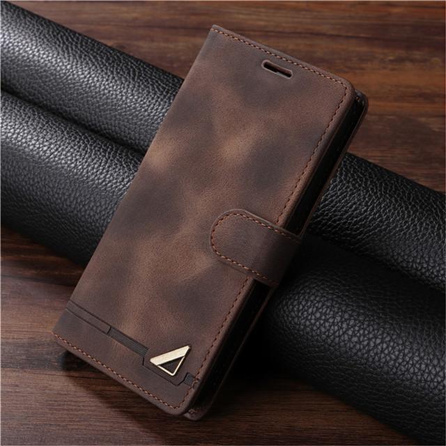 Funda de cuero con tapa para teléfono Samsung Galaxy S8 S9 Plus S10e S20 S21 Fe S22 S23 Ultra Note 8 9 10 20 Ultra Funda con soporte tipo billetera