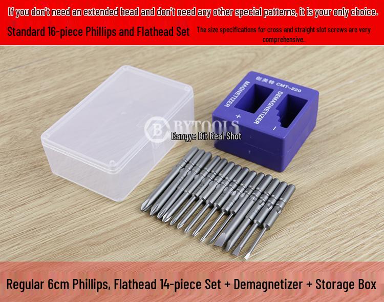 Bangye Super Hard Magnetic Phillips Electric Screwdriver Bit Set 801