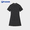 FILA Women's Full Print Knit Polo Dress