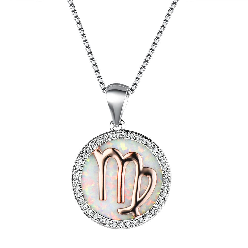 Necklace European and American 12 Constellation Necklace