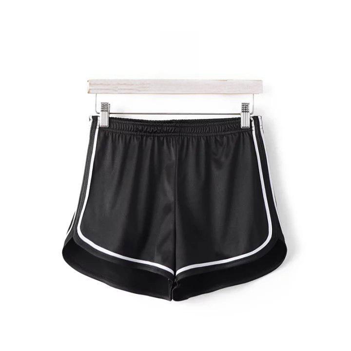 2024 Summer Women's European & American Style High Waist Elastic Sports Shorts