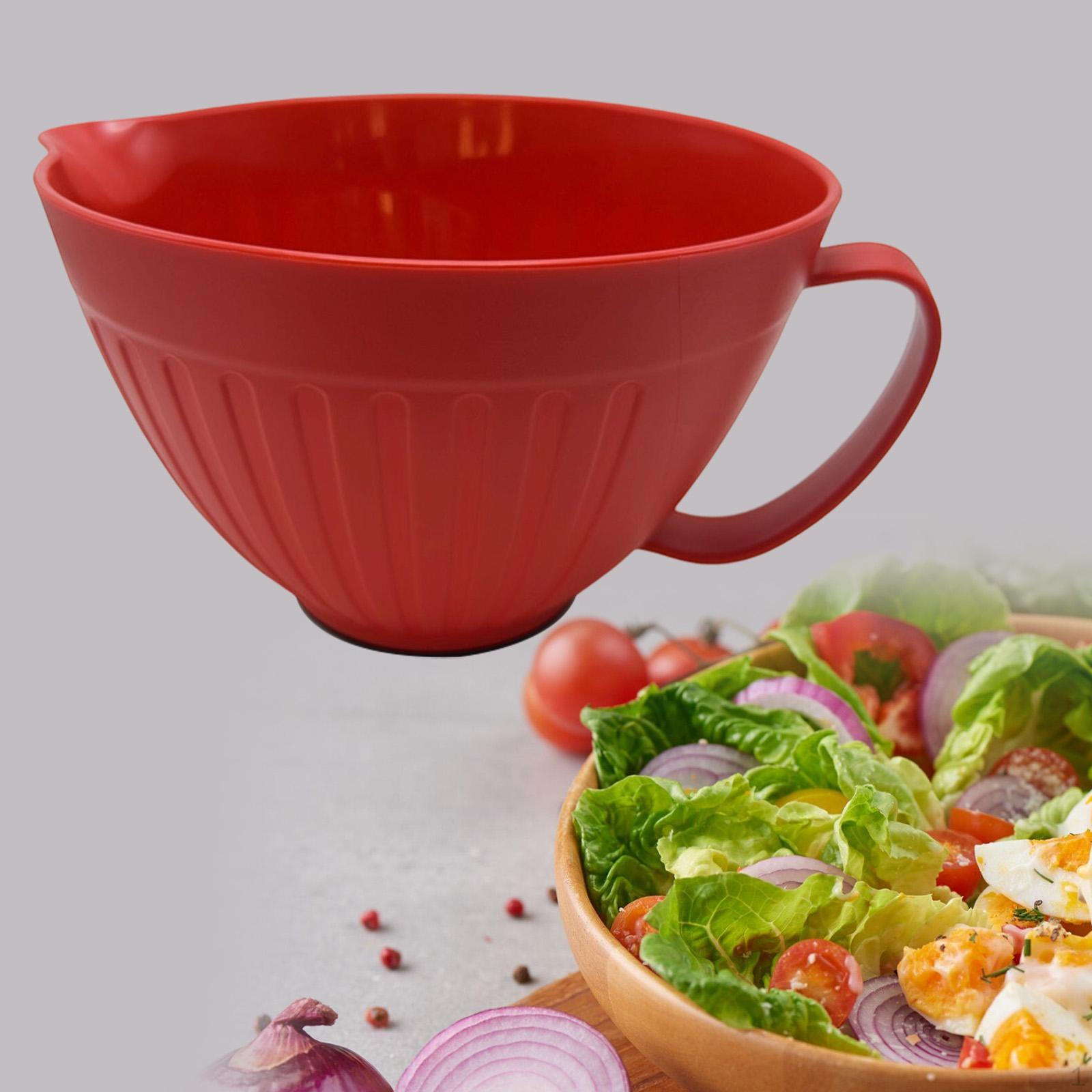 Миска для смешивания с носиком Праздничная Свадебная Многоцелевая Обеденная Нескользящая основа Тесто для Салата