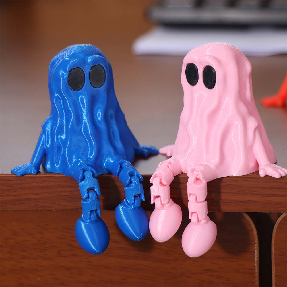 PLA Ghost Joint Figurines Mini Ghost Fidget Toys Kids Toys Ghost Statue  Home Decor