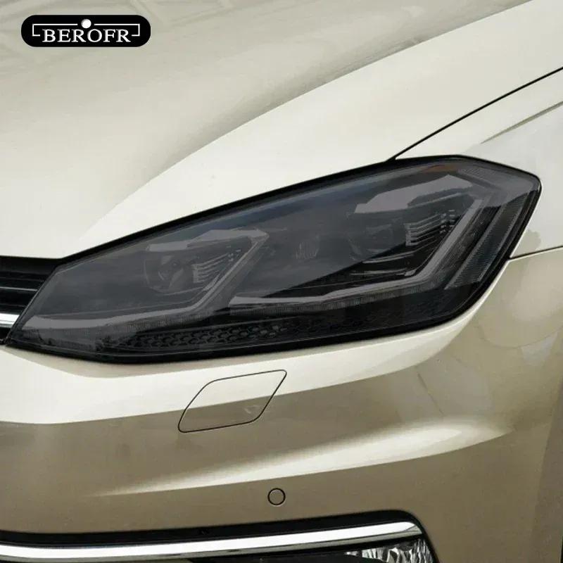 For Volkswagen VW Golf 7 MK7 2012- Car Headlight Tint Black Protective Film Taillight Transparent TPU Sticker Accessories