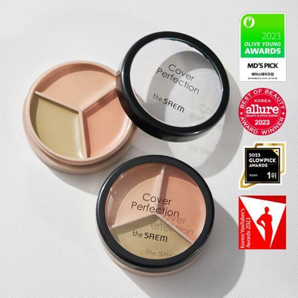 The Saem Korektor Cover Perfection Tripe Pot 4 kolory (Zestaw specjalny/singiel)