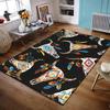Tribal Bull Skull Pattern Rug Non-slip Rug Suitable for Living Room and Bedroom Sofas