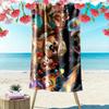 Chip'n Dale 2D Flat Print Beach Towel, Large Soft Quick Dry Towel for Beach Camping SwimmingDSTJ0925346