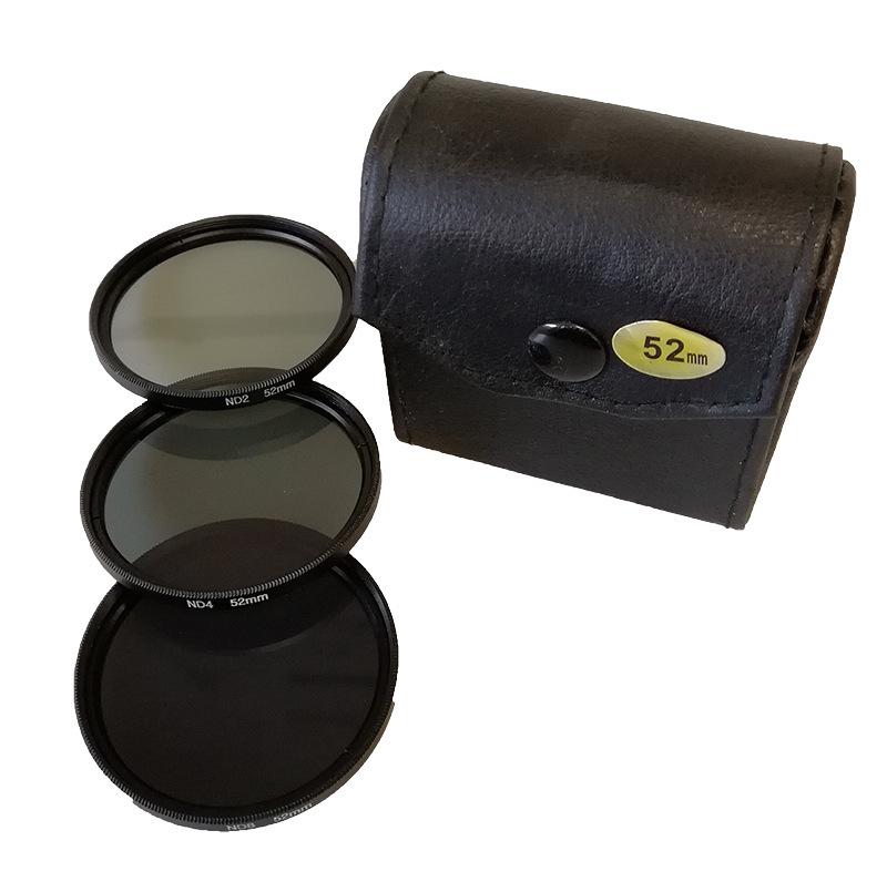 3 In 1 Nd2 Nd4 Nd8 Neutral Density Lens Filter Kit 52mm 58mm 67mm Waterproof For Canon Nikon Sony Camera 52 mm