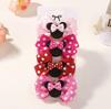 Girls Headwear Mickey Mouse Hair Accessories Set Girls Hairpin Card Pink Polka Dot Bow Cartoon Hairpin 3679