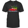 BHTHUI Ragdoll Kat Rode Auto Vrachtwagen Kerstboom Kerstman Kerst Kat T-shirt (Zwart;M) X061120