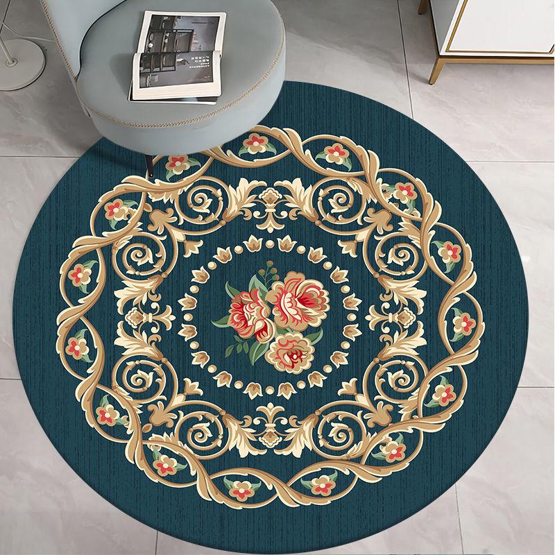 Round Carpet for Living Room Bed Room Floor Carpets Home Decor 3D Printed Rugs Anti-slip Mat