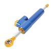 Motorcycle Steering Damper Adjustable Universal Fit Increase Stability Steering Stabilizer for Motorbike Blue+Gold