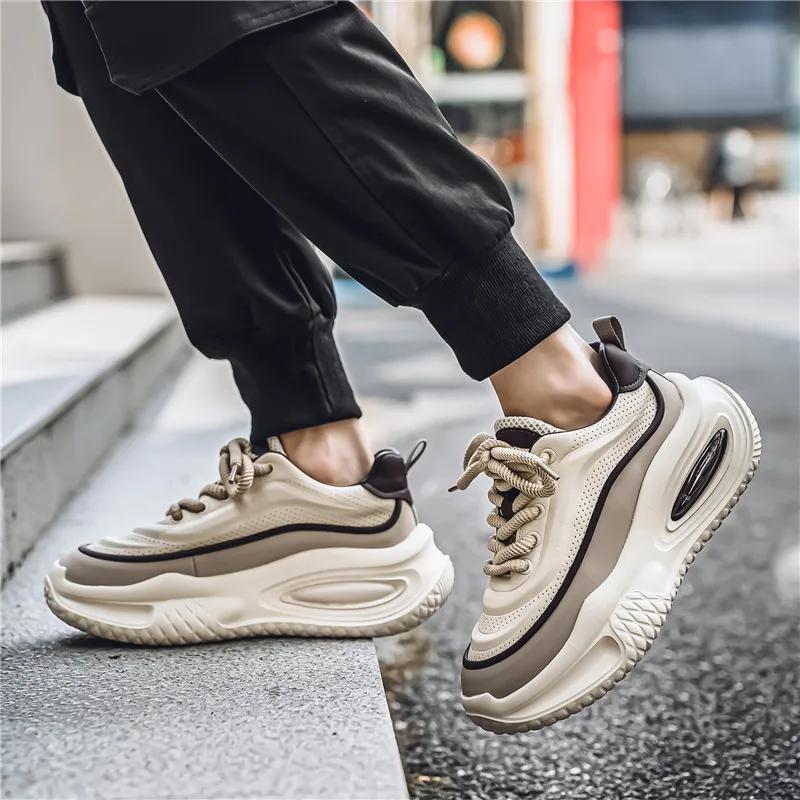 Discounted Classic Men's Shoes New Breathable Thick Soled Casual Shoes Comfortable and Lightweight Running Sports Shoes Sneakers