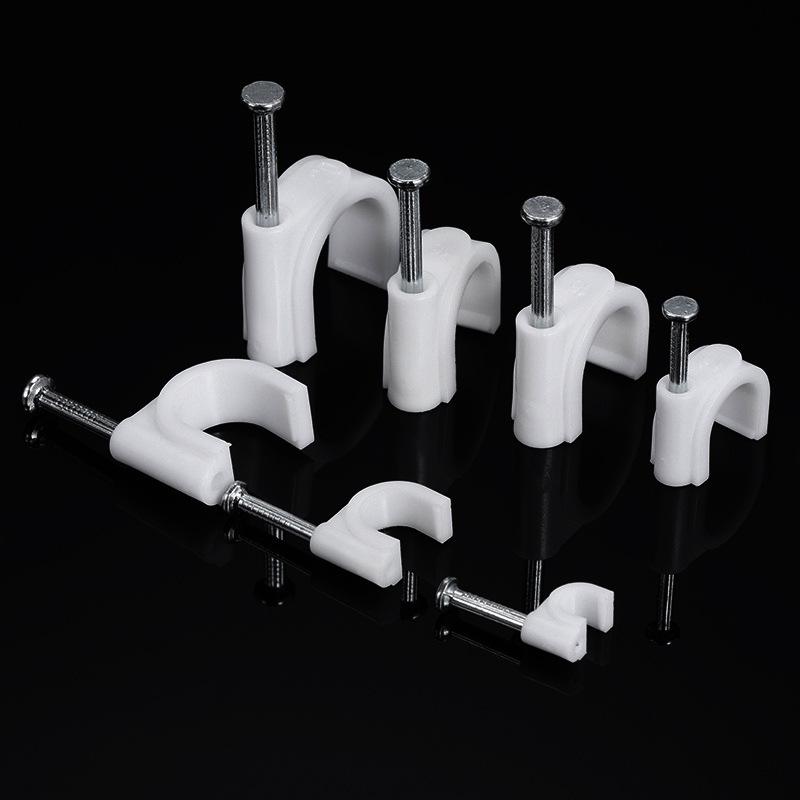 U-Shaped Steel Nail Cable Clips (4-50mm) for Telephone/Network Wires