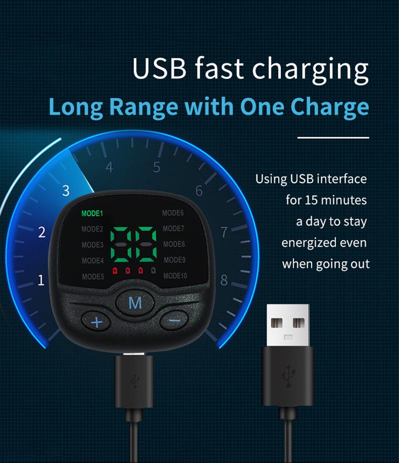 EMS-Muskelstimulator, elektrischer Bauchmuskeltrainer, Massagegürtel zur Straffung und Kräftigung, Heimfitnessgerät für Körperformung und Gewichtsabnahme, Unisex