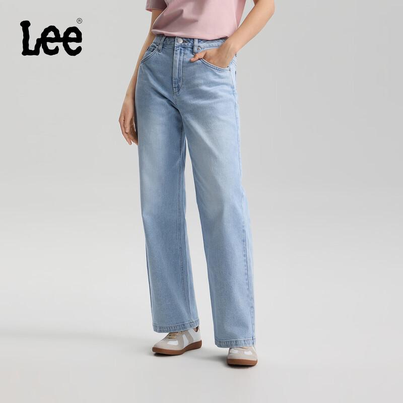 

Lee Women s Light Blue Relaxed Straight Leg Jeans 27