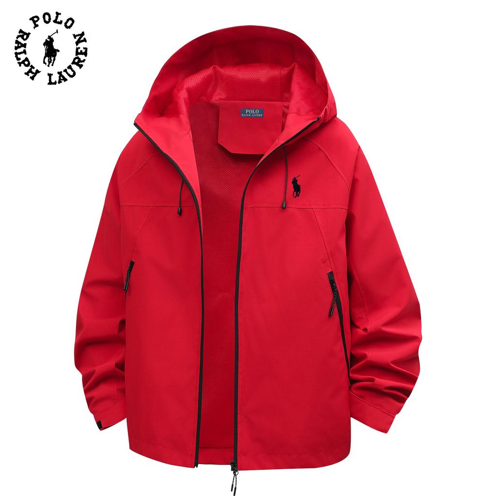 Polo Ralph Lauren Men's and Women's 2025 Autumn and Winter Embroidered Travel Jacket, Thin Mountaineering Jacket