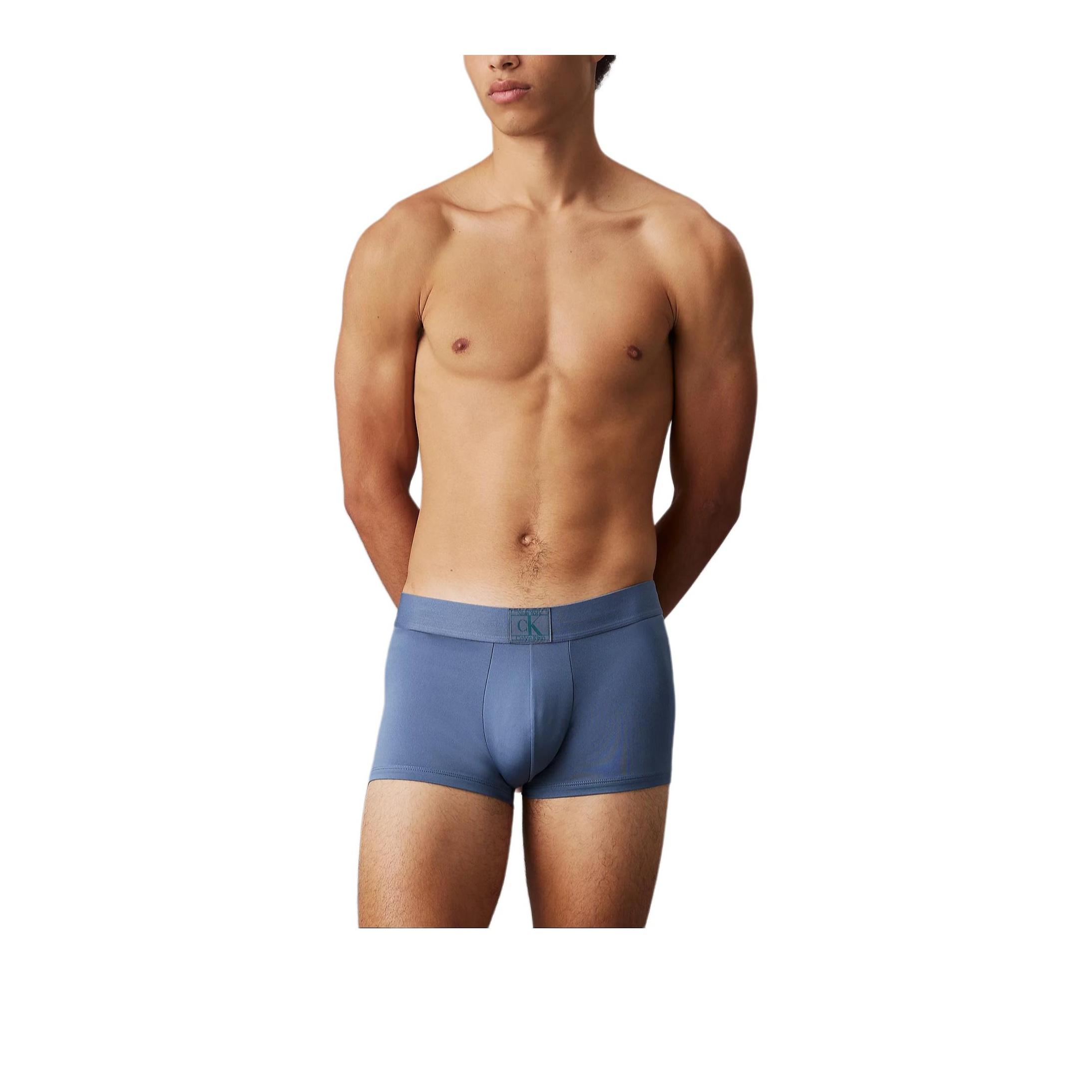 

Calvin Klein Solid Low Rise Boxer Briefs Men Underwear Blue 000NB4079A-5BX M