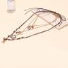 Bohemian Style Multi-Layer Rope Chains Metal Round Coin Badge Pendant Necklaces For Women Holiday Party Jewelry Neck Accessories
