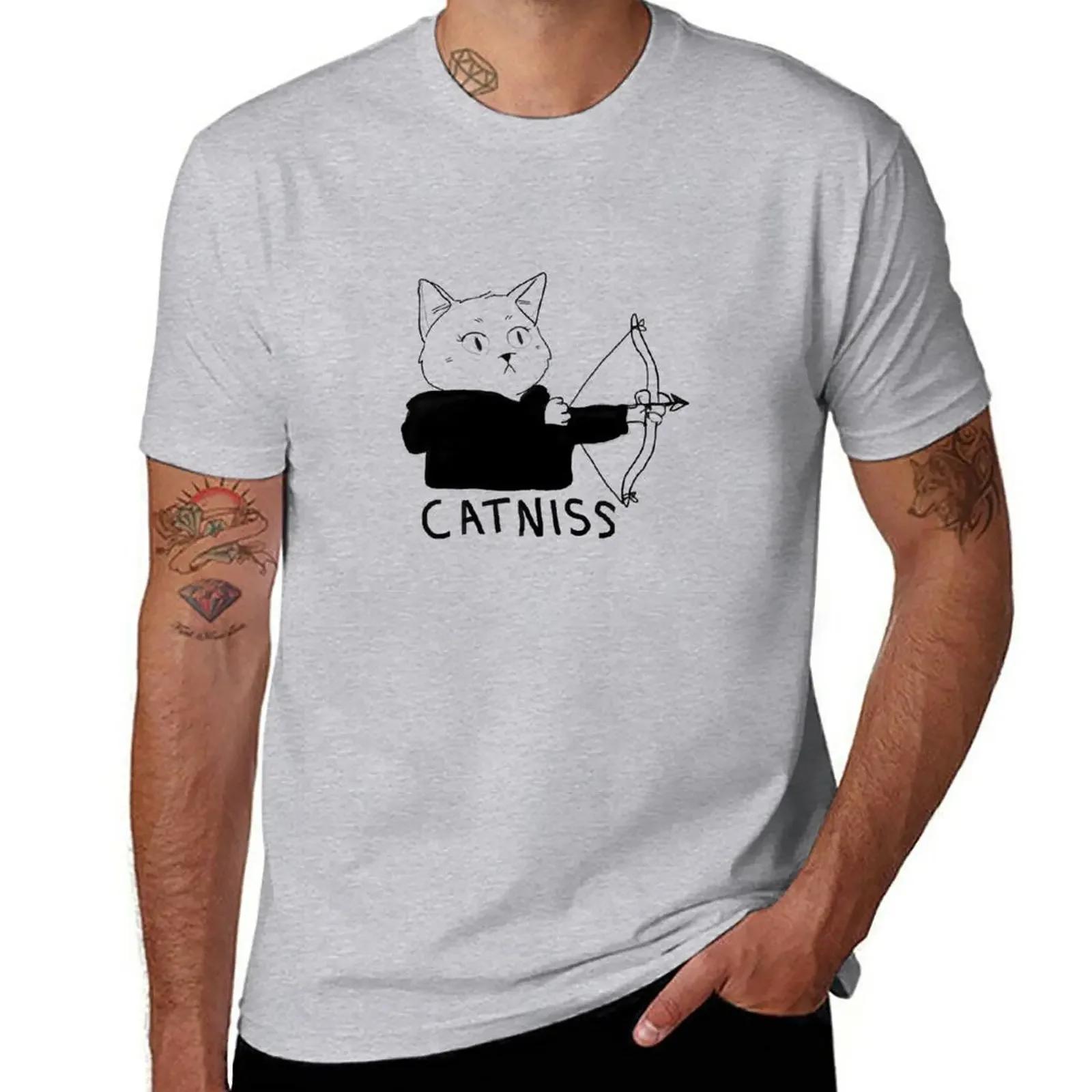Catniss of District 12 TShirt tops oversizeds mens workout shirts S
