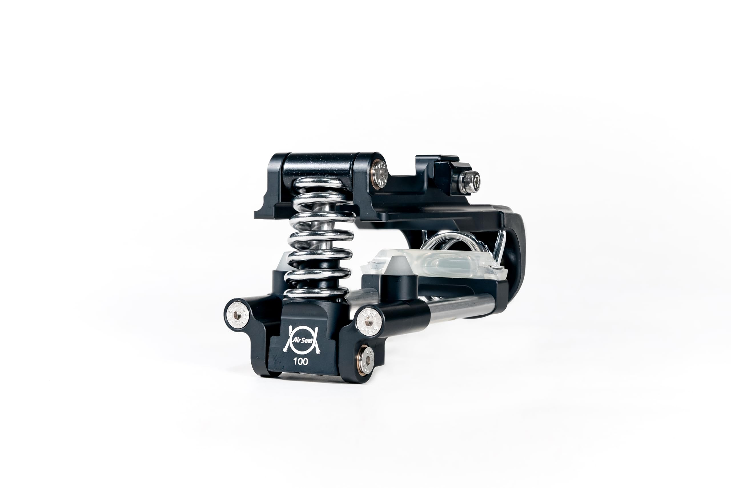 

Air Seat 25 Comfort Full Floating Saddle Suspension for Road and The Ultimate Solution to Saddle Seat, Bicycles, Bikes, E-Bikes - Soreness! (Black,