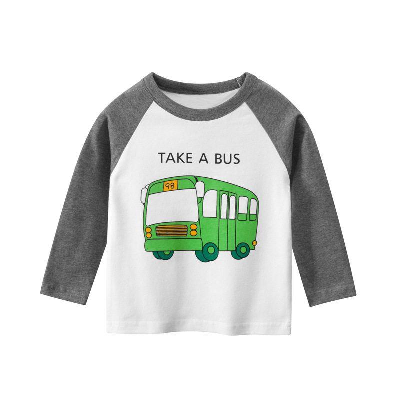 27Kids Автобус-экскаватор Лонгслив для малыша Grey 100 cm
