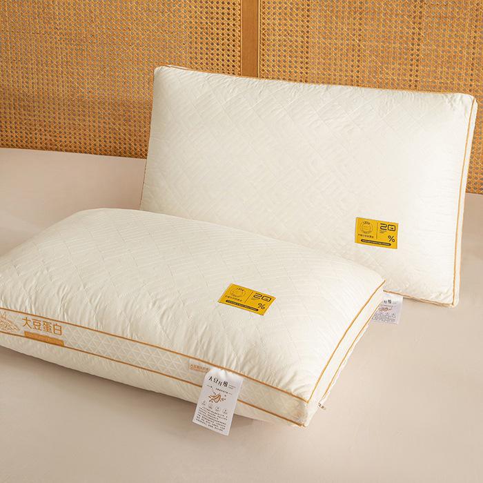 Hotel Feather Velvet Pillow: Breathable, Washable, Neck Support for Adults