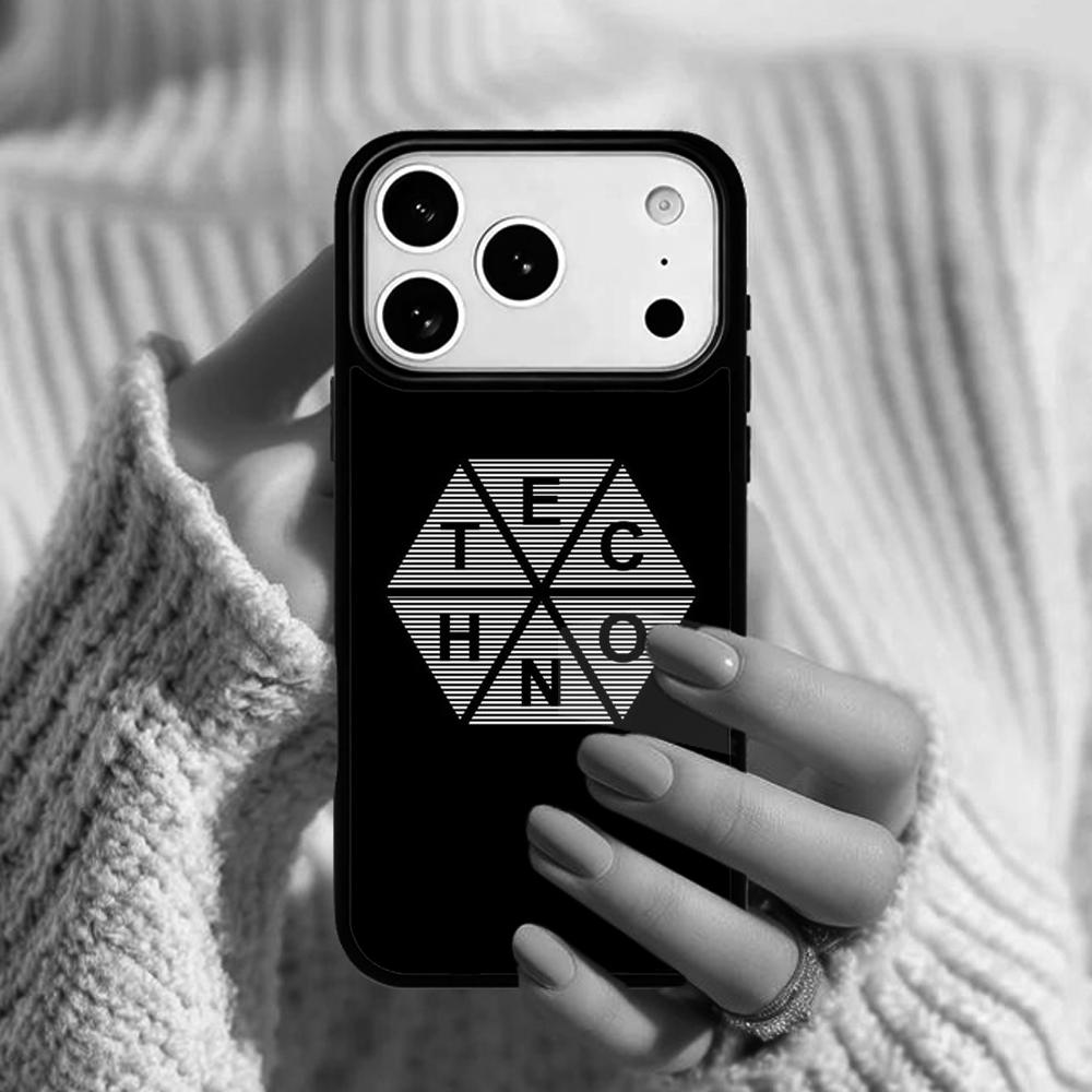 Techno Music Soft Phone Case For Apple iPhone 17 Air 16E 15 14 Plus 13 12 11 Pro Max Mini Funda Cover