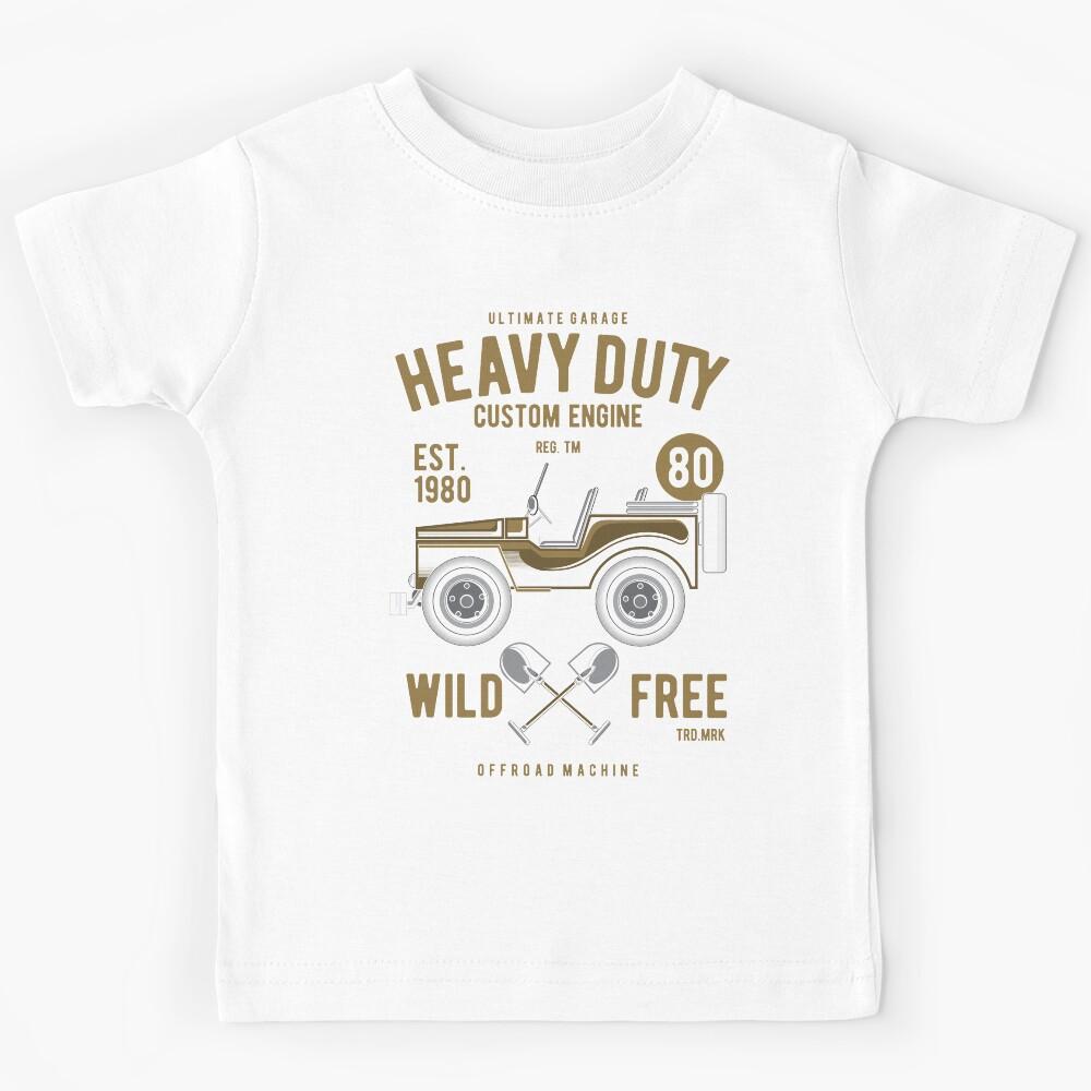Heavy Duty Off-Road Custom Engine Kids T-Shirt 140