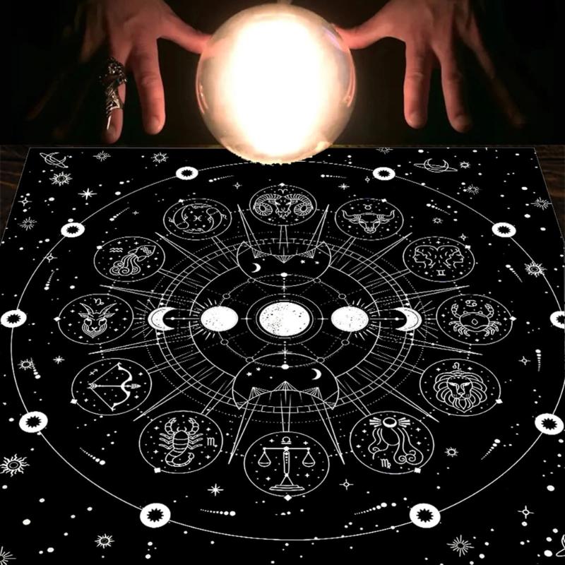 Divinations Table Cloth Board Game Oracles Card Pad Support Mat